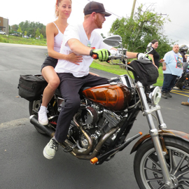 Riding through